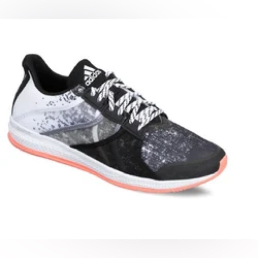 Adidas Gymbreaker Bounce W BB3985 Training Shoes White Black Grey Orange Sz 8